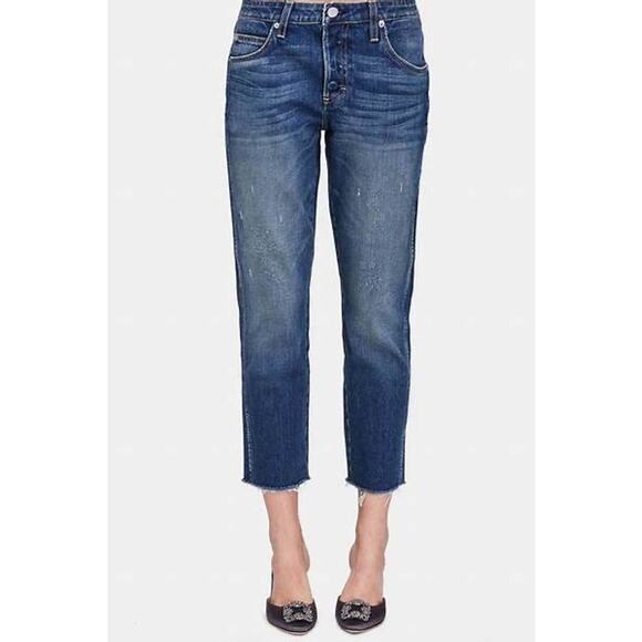 AMO Tomboy Boyfriend Denim Blue Jeans in Dive Bar Size 25